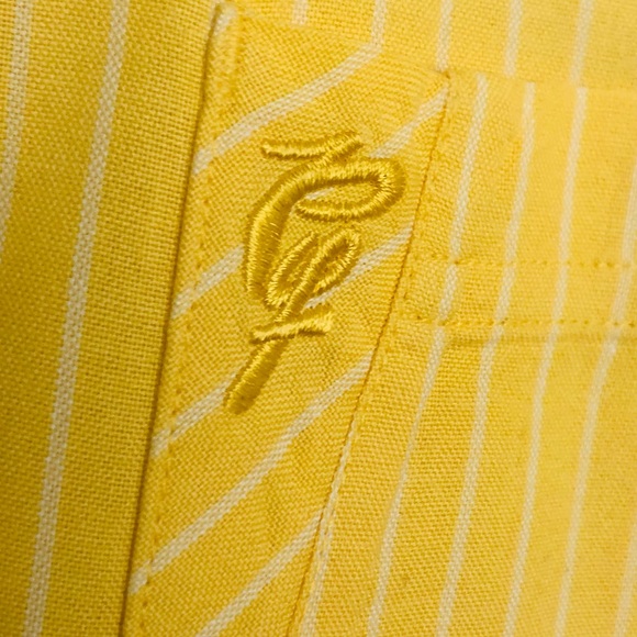 Men’s Sz2xl Designr Phat Farm, Canary Yellow&White - Picture 11 of 16